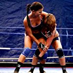 Pic of Rough catfight turns into hot lesbian action with a strapon