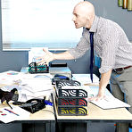 Pic of Sultry office cougar Reena Sky taking doggystyle fucking over desk at work