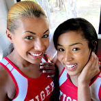Pic of Sexy black girls have group lesbian sex on the team bus