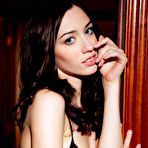 Pic of Sexy teen Zsanett Tormay in body stocking showing hot ass & bald twat closeup