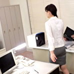 Pic of Japanese secretary Noeru Mitsushima sports a creampie after sex with her boss