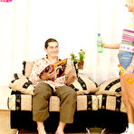Pic of Blonde teen has sex with her boyfriend in socks and sneakers