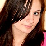 Pic of Amateur chick Corin doffs cute panties to get totally naked in the kitchen