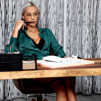 Pic of Platinum blonde secretary Veronica Leal seduces and fucks her boss