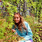 Pic of Amateur model Katya poses fully clothed for her photographer friend