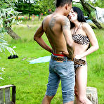 Pic of Outdoor ass fucking session features brunette teen Daniella C