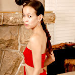 Pic of Young Asian amateur Amai Liu baring shaved teen pussy for close ups