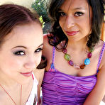 Pic of Lesbian teen Amai Liu stripping to get naughty with her girl