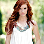 Pic of Skinny redhead beauty Elle Alexandra exhibits tiny breast outside