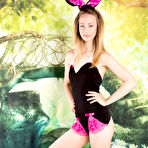 Pic of Leggy teen Florina wears bunny ears during a nude solo shoot
