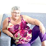 Pic of Huge fatty granny baring her saggy boobs & spreading her horny pussy wide open