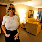 Pic of Older blonde housewife Sandra Otterson freeing massive babe type boobs