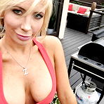 Pic of Busty blonde with cute smile Tasha Reign is shooting her boobies