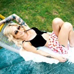 Pic of Sexy blonde Kathryn Mae dons sunglasses while having sex with her man friend