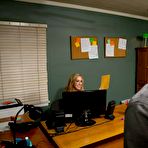 Pic of Busty office lady Brandi Love gives a blowjob and gets screwed hardcore