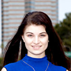 Pic of Young chick Alyson Grey flashing ass and panties in public places