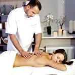 Pic of Pretty teenager Foxi Di has her nice ass oiled, massaged and fucked