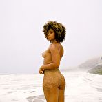 Pic of Hot ebony chick Gillian Chan strikes great nude poses for a Playboy shoot