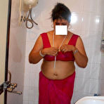 Pic of Busty Indian woman joins her man friend for foreplay on bed