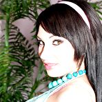 Pic of Brunette seductress with big bouncing boobs Kitty Bella in a hoht erotic scene