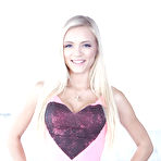 Pic of Blonde babe Alex Grey posing in knee socks before baring shaved teen pussy