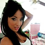 Pic of Slutty Latina female Anissa Kate films her own nude solo show