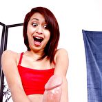 Pic of Cute Latina Zoey Bennett getting surprised by the size of this dick