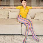 Pic of Kinsley White in Cozy In Stripes by Ultra Films | Erotic Beauties