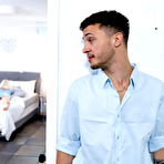 Pic of Blonde teen Gia Ohmy sports a creampie after sex with her stepbrother