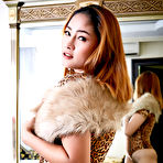 Pic of Redheaded Thai girl Winnysung parts her tight pussy after showing her tits