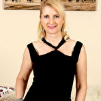 Pic of Classy lady Jennyfer B doffs her lace panties to spread her hot mature ass