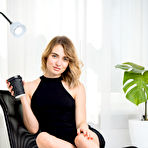 Pic of Slim teen Alice Shea shows her tight ass and tight slit at the same time