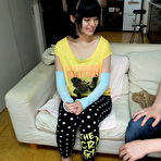 Pic of Shimazaki Rika is fitted with a mouth spreader before being masturbated