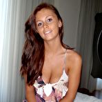 Pic of Brunette girlfriend gives blowjob and fucks doggystyle in hot teen groupsex