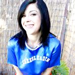 Pic of Brunette bitch with big tits Savannah undressing her ass and twat