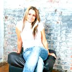 Pic of First timer Ashli teasingly takes off her blue jeans, shirt and bra