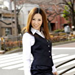 Pic of Japanese MILF Rei Haruka frees her tits and pussy from office wear