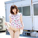 Pic of Japanese girl Tomoka Sakurai shows her tits and pussy during outdoor action