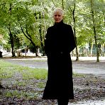 Pic of Blonde woman Tiffany Pearl flashes in a public park and alongside a road too