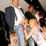 Pic of Zoftick MILFs showing off their blowjob skills at the crazy club party