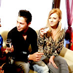Pic of Fully clothed pornstars have some pissing fun at the house party