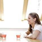 Pic of Seductive teenage lesbians make some steamy pussy licking action