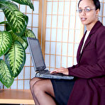 Pic of Teen babe Nautica Binks reveals her amateur hairy pussy while undressing