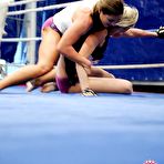 Pic of Rough catfight turning into fervent lesbian sex right on the wrestling floor