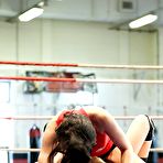 Pic of Lesbian catfight with two ambitious brunettes Abbie Cat and Henessy