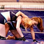 Pic of Dirty-minded sporty chicks have a catfight for pussy lick