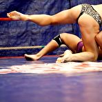 Pic of Lesbian catfight scene by ambitious girls Ivana Sugar and Cathy Heaven