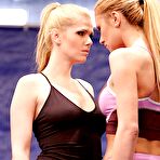 Pic of Horny lesbians fighting with each other and pleasuring each other's cunts