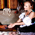 Pic of Interracial cosplay lesbians Chanell Heart and Karla Kush licking pussy