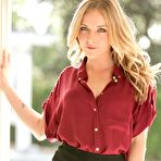 Pic of Erotic blonde Karla Kush takes a dare and strips off her sexy clothes outdoors